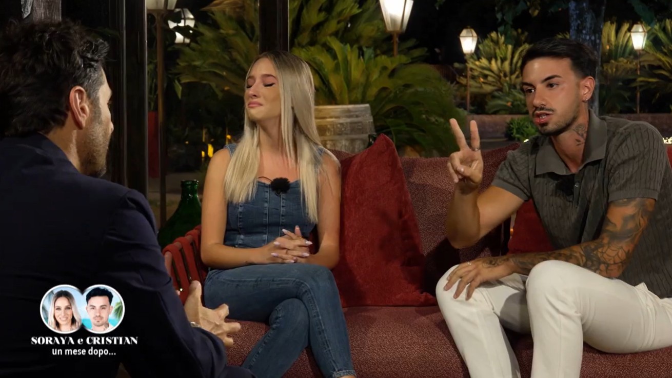 Temptation Island 2026, diretta ultima puntata: Cristian silura sia Soraya che Bisciglia