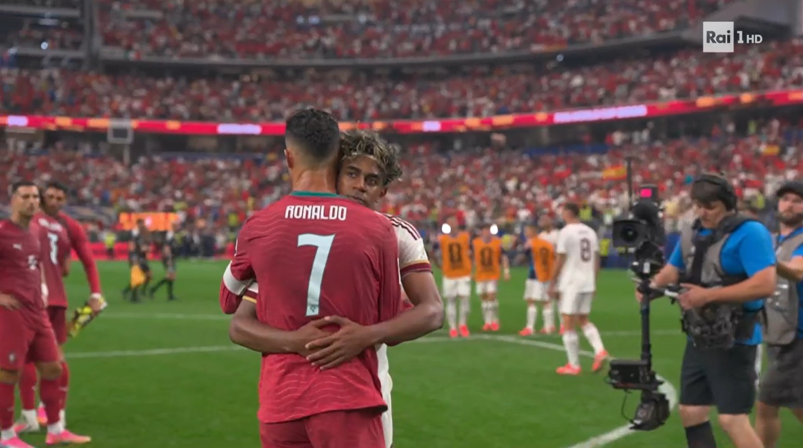 Ascolti TV Total Audience | Lunedì 6 Luglio 2026. Portogallo-Spagna da record: primo tempo +316K, secondo tempo +401K