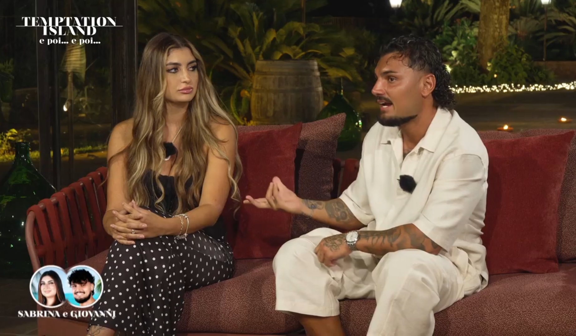 Temptation Island 2026 e poi… e poi…, diretta prima puntata: Sabrina si scusa con Giovanni ma poi insinua un suo possibile tradimento