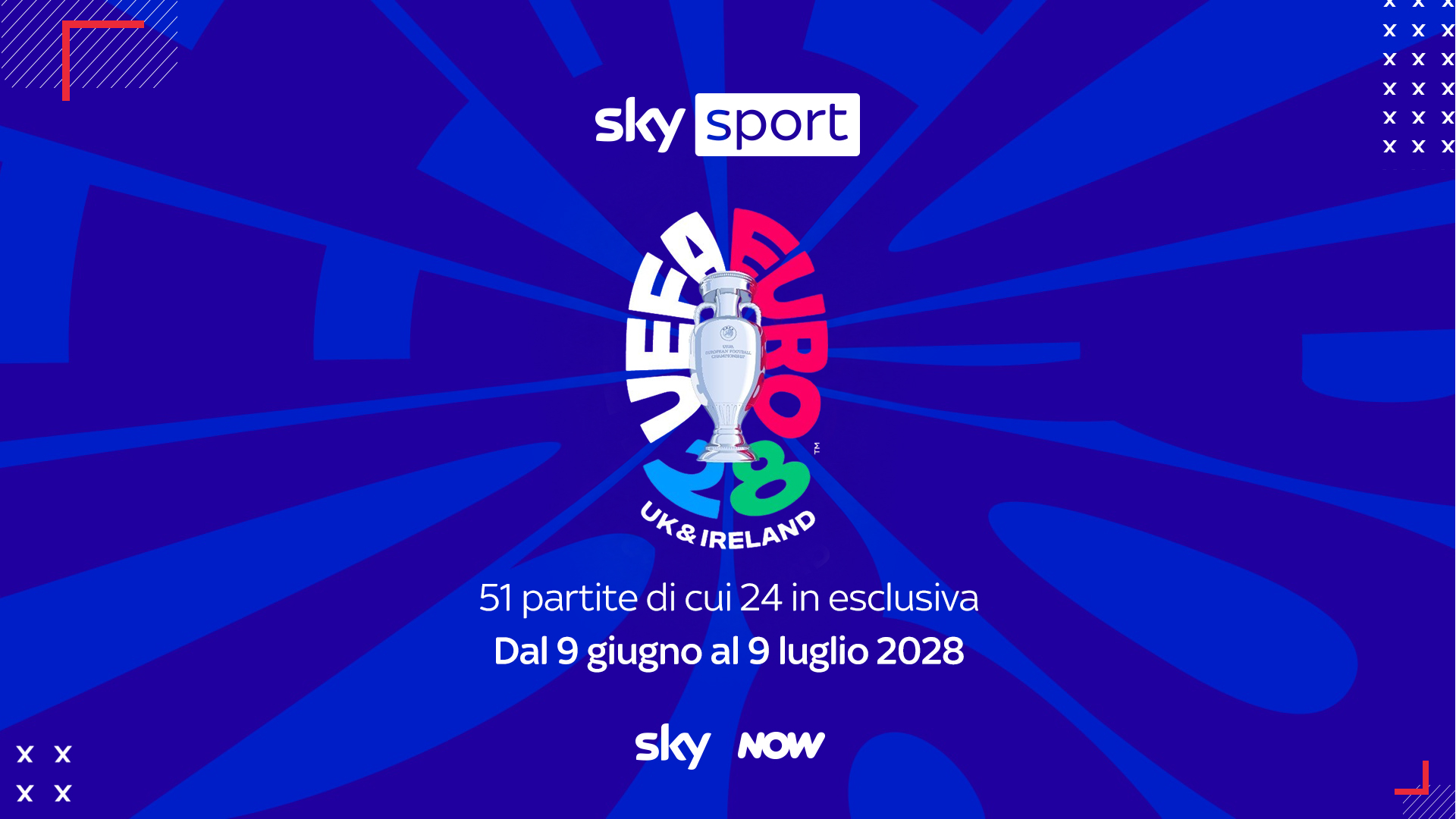 Sky si assicura i diritti degli Europei 2028 di calcio