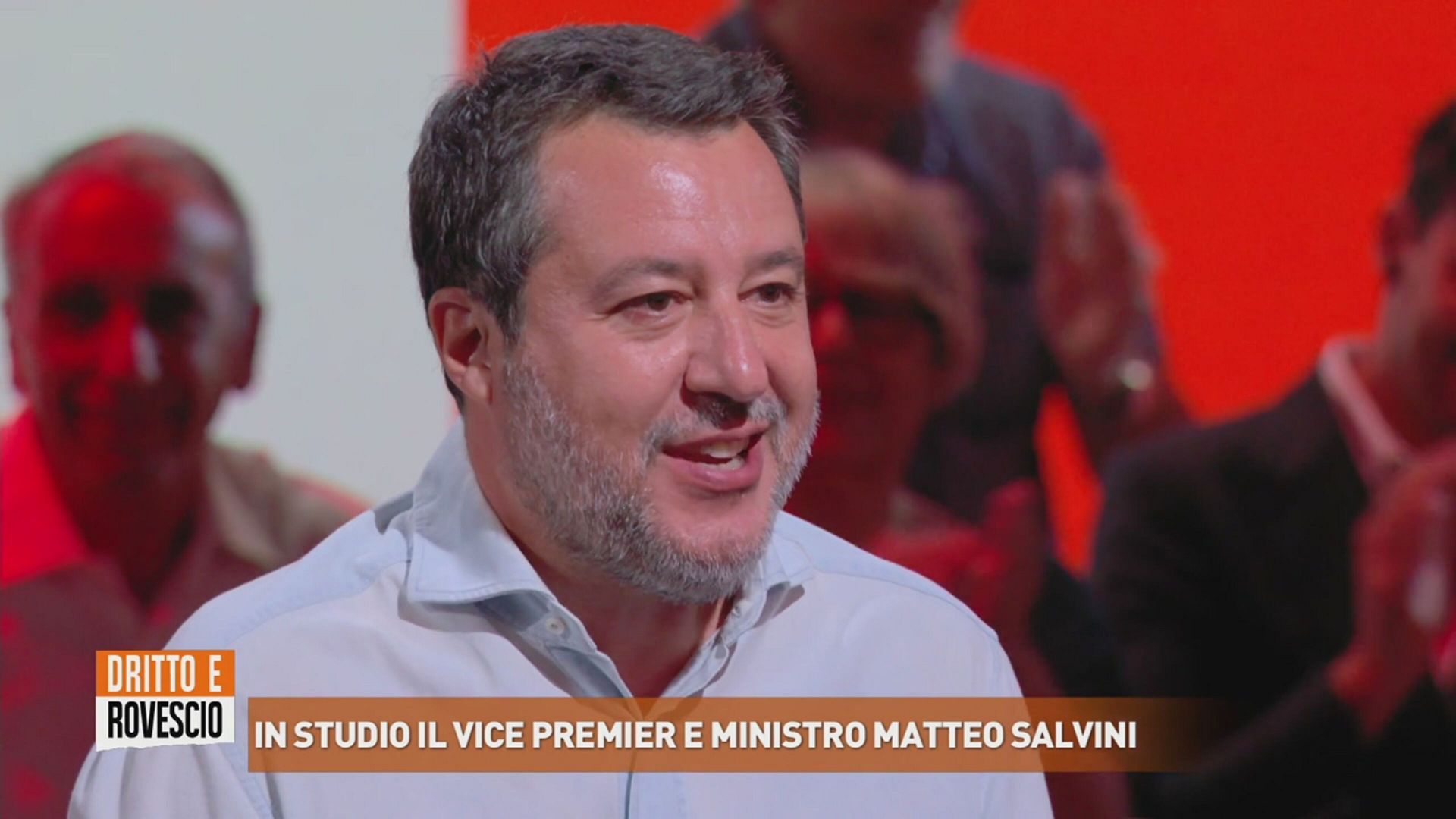 Dritto e Rovescio, nuova intervista di Del Debbio a Salvini