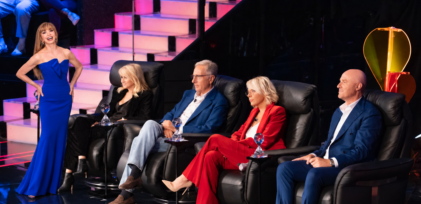 Milly Carlucci e la giuria di Tu Si Que Vales