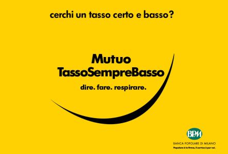 TASSOSEMPREBASSO: IL MUTUO BPM PENSATO PER CHI DEVE ACQUISTARE LA PRIMA CASA