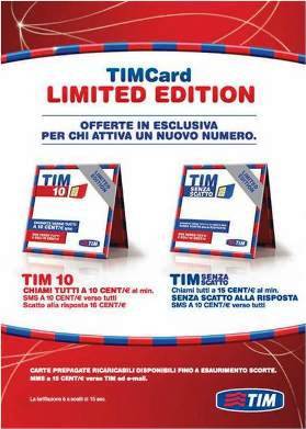 TIM LANCIA “TIM CARD LIMITED EDITION”: VANTAGGIOSA, CONVENIENTE ED ESCLUSIVA
