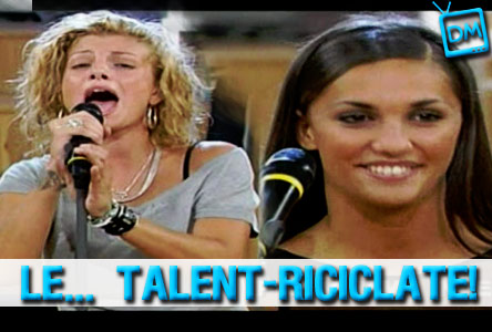 AMICI 9, QUESTIONE DI CURRICULUM : LE TALENT-RICICLATE EMMA MARRONE ED ELENA D’AMARIO