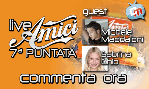AMICI: IL SETTIMO SERALE, LIVE SU DM, TRA MANI IN APPOGE E MANI DI FORBICE. GUEST: MICHELE MADDALONI E SABRINA GHIO