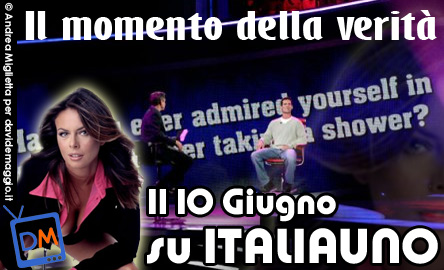 ANTEPRIMA : LA VERITA’, NIENT’ALTRO CHE LA VERITA’… IN UN NUOVO GAME SHOW SU ITALIA1!
