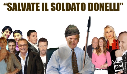 CANALE5, TUTTI IN PISTA PER SALVARE IL SOLDATO DONELLI