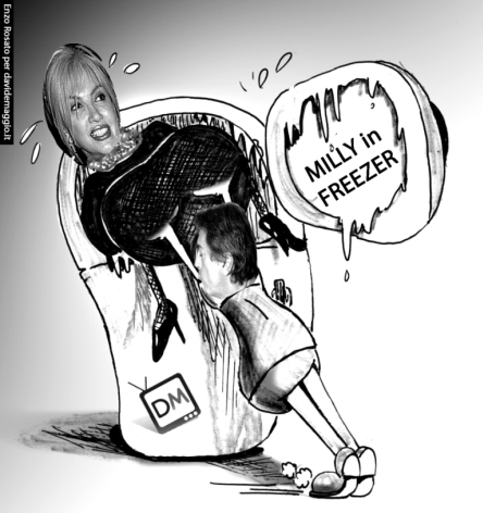 Milly Carlucci in freezer @ Davide Maggio .it