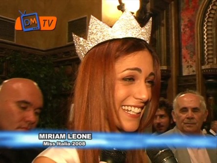 MISS ITALIA 2008: MIRIAM LEONE, FABRIZIO DEL NOCE E CARLO CONTI SU DM TV
