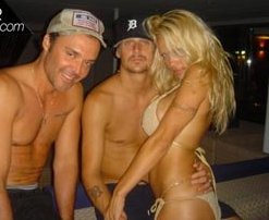 Pamela Anderson post marriage celebration @ Davide Maggio .it