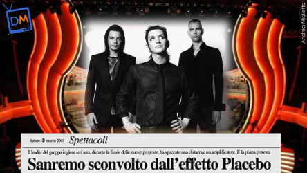 MOMENTI DA (NON) DIMENTICARE : LA CHITARRA SPACCATA DAI PLACEBO A SANREMO 2001