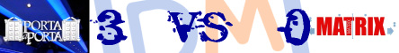 Porta a Porta VS Matrix @ Davide Maggio .it