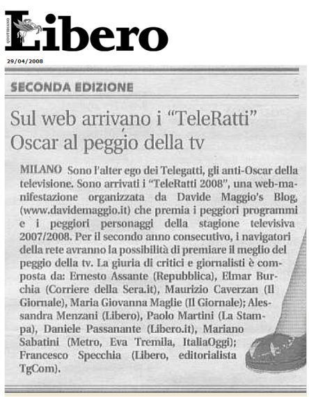 TeleRatti - Libero di Vittorio Feltri @ Davide Maggio .it