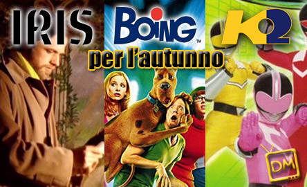 IRIS, BOING E K2 PER L’AUTUNNO: GIALLO, WESTERN, AMORE, LIVE ACTION E SERIE TV ANIMATE