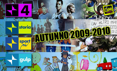 RAI4, RAISTORIA, RAIGULP E RAISPORTPIU’ PER L’AUTUNNO: SPAZIO, ANIMAZIONE GIAPPONESE, GUERRE DI IERI E DI OGGI, CALCIO E SPORT MINORI, CARTONI ANIMATI