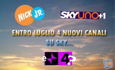 4 NUOVI CANALI IN ARRIVO SU SKY. ED INTANTO RAI4 RIMANE SULLA TERRA