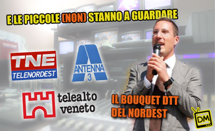 Antenna3, TNE, Telealto veneto lanciano il bouquet dtt del triveneto
