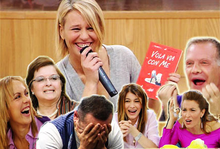 AMICI: ARRIVA LA DOPPIA LAVAGNETTA E VINCONO I BLU. IN LIBRERIA IL SEXY-LIBRO COL “TACCO 15” DI ZANFORLIN (VIDEO)