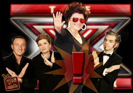 XFACTOR 3, AL VIA IL DAY TIME: COTONATISSIMA E AVVOLTA DA IMMANCABILI OCCHIALI-TATUAGGIO SI MANIFESTA CLAUDIA MORI