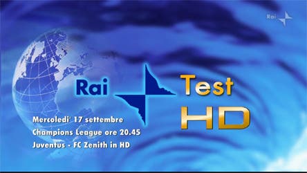Rai Test HD - Champions League @ davidemaggio.it