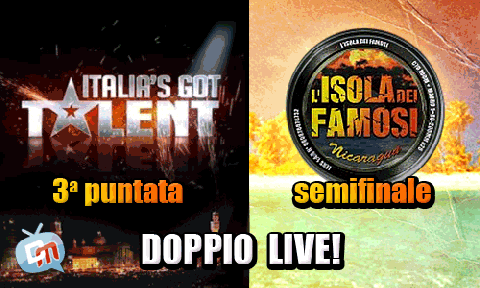 Isola dei Famosi VS Italia's Got Talent LIVE