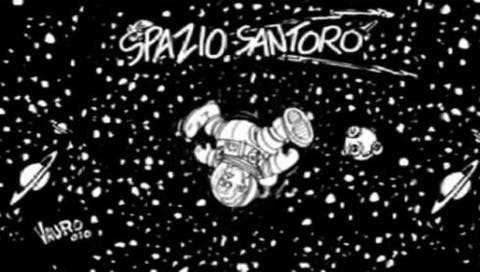 Spazio Santoro, vignetta di Vauro