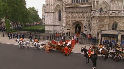 Royal Wedding - William e Kate all'uscita da Westminster Abbey 12