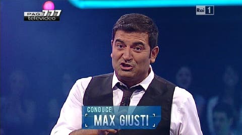 Un minuto per vincere - prima puntata Raiuno Max Giusti - Virginia Cinotti e David Salvatori (2)
