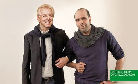 Checco Zalone con Mario Monti