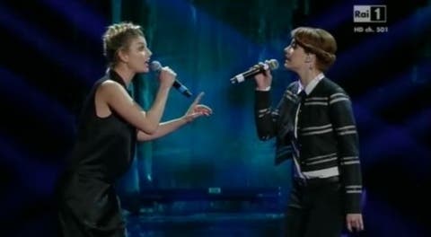 Sanremo 2013 - Emma Marrone e Annalisa Scarrone