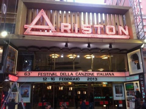 Sanremo 2013 - Ingresso Teatro Ariston