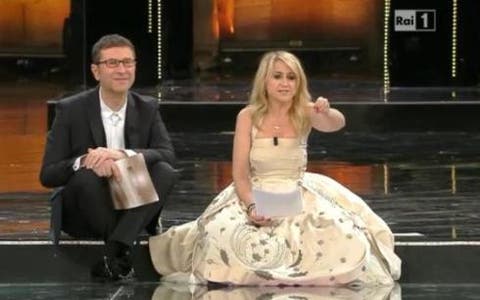 Sanremo 2013 - quarta serata - Fabio Fazio e Luciana Littizzetto