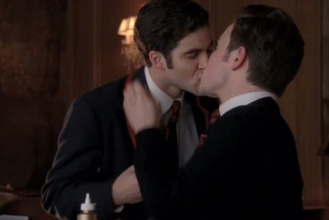 Glee - primo bacio fra Kurt e Blaine
