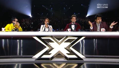 X Factor 7 - la giuria durante il quinto live (1)