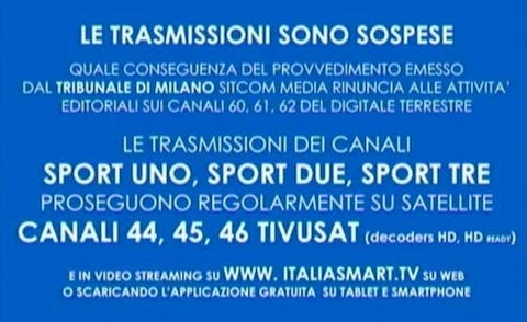 Sport Uno, Due, Tre - Sospese trasmissioni