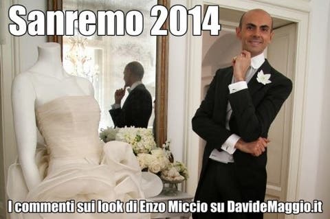 Sanremo 2014: i commenti sui look di Enzo Miccio