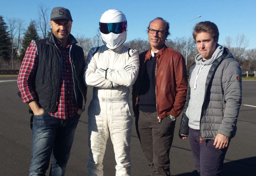 Top Gear Italia. Bastianich, Stig, Guido Meda, Davide Valsecchi