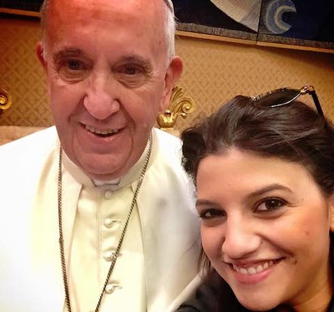 Deborah Iurato e il Papa