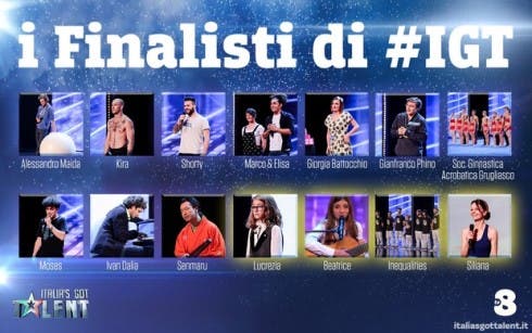 Italia's Got Talent 2016 - Finalisti