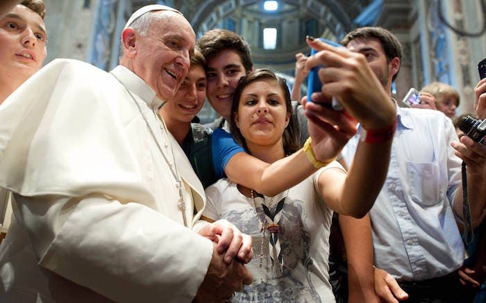 Selfie del Papa