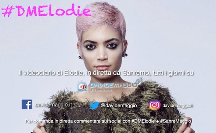 #DMElodie, il videodiario di Elodie in diretta da Sanremo su DavideMaggio.it