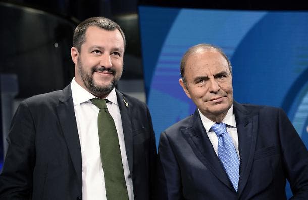 Matteo Salvini e Bruno Vespa