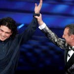 Sanremo 2020 - Leo Gassman e Amadeus (da US Rai)