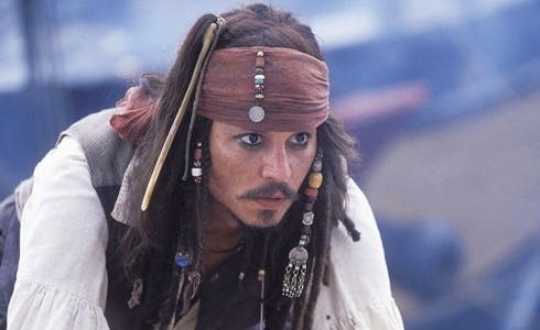 Johnny Depp in Pirati dei Caraibi - La maledizione della prima luna