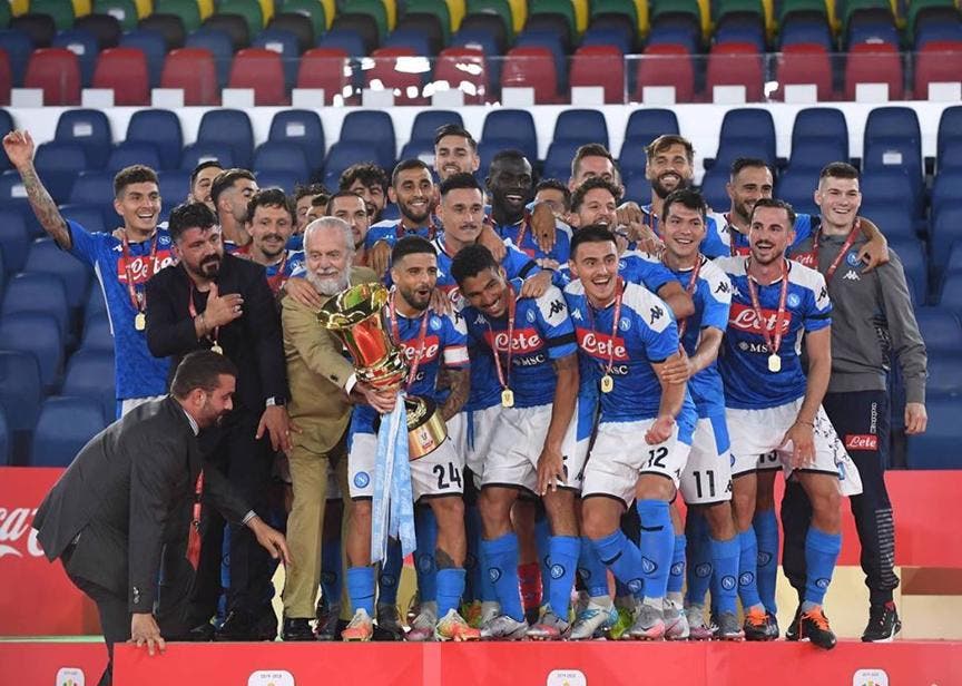 Il Napoli vince la Coppa Italia (da Facebook)