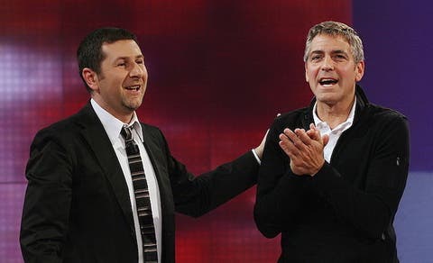 Fabio Fazio e George Clooney