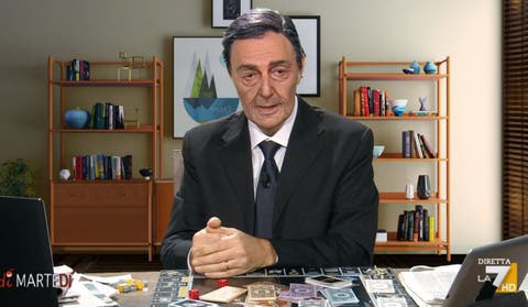 Mario Draghi imitato da Neri Marcorè, diMartedì