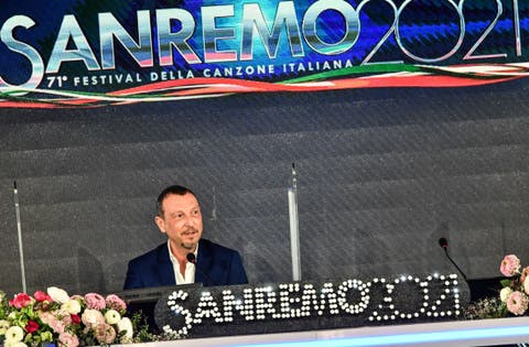 Amadeus, conferenza stampa Sanremo 2021
