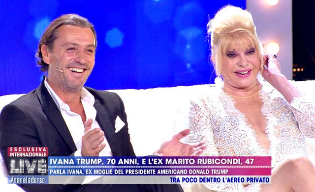 Ivana Trump e Rossano a Live